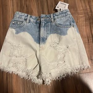 Zara high rise shorts